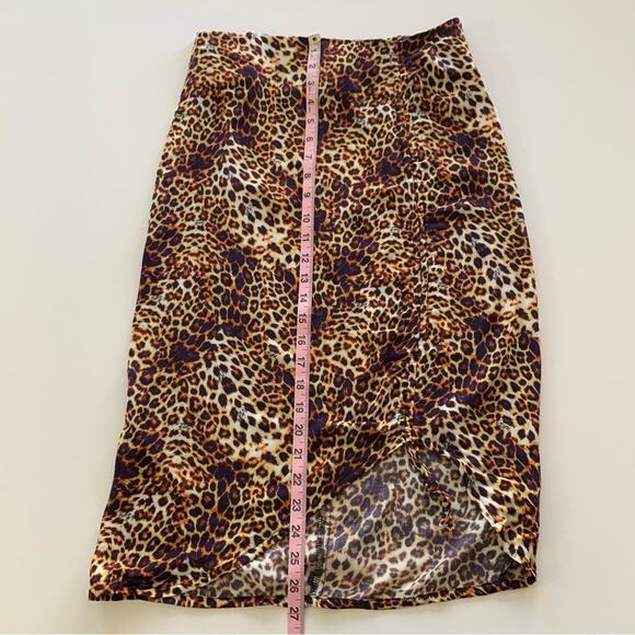 VDM The Label Revolve Stassie Leopard Print Skirt Swim Coverup Women's Small - Picture 5 of 7